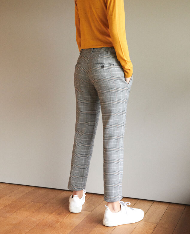 Gerade geschnittene Hose Schwarz