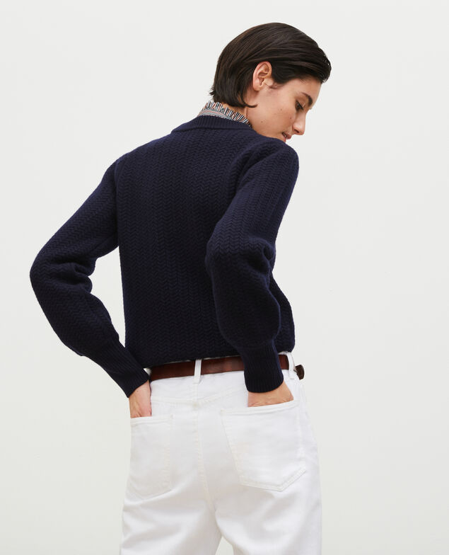 Wollpullover mit Rundhalsausschnitt Night sky