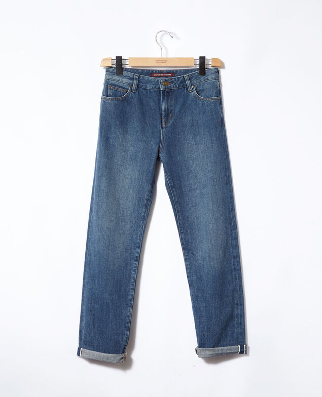 Real Straight-Jeans Blau