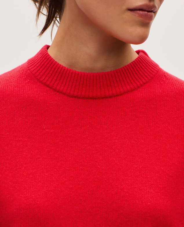 Pullover mit Rundhalsausschnitt aus Wolle U150 red