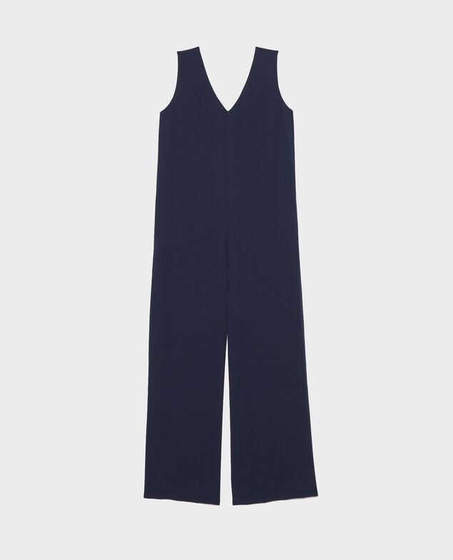 Langer, fließender Jumpsuit Night sky