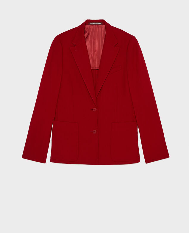 Taillierter Wollblazer für Herren Royale red