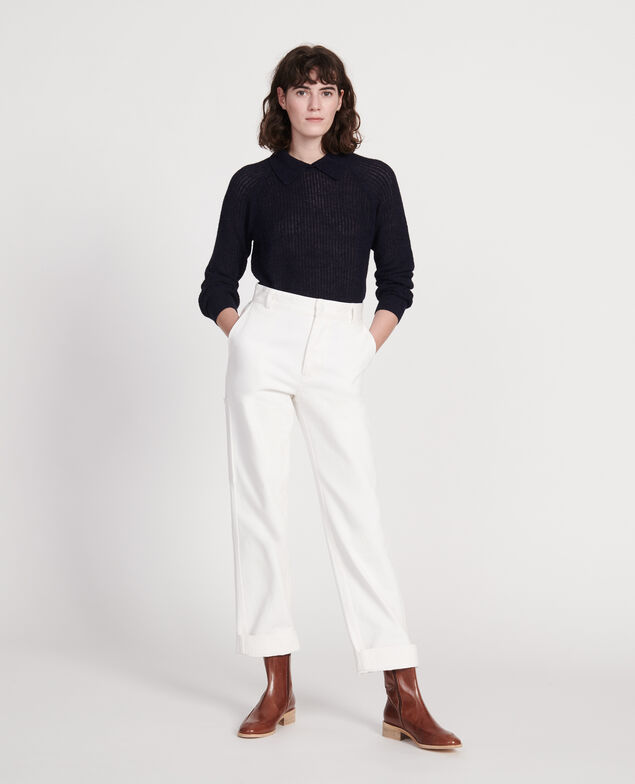 Pullover mit Alpaka Maritime blue
