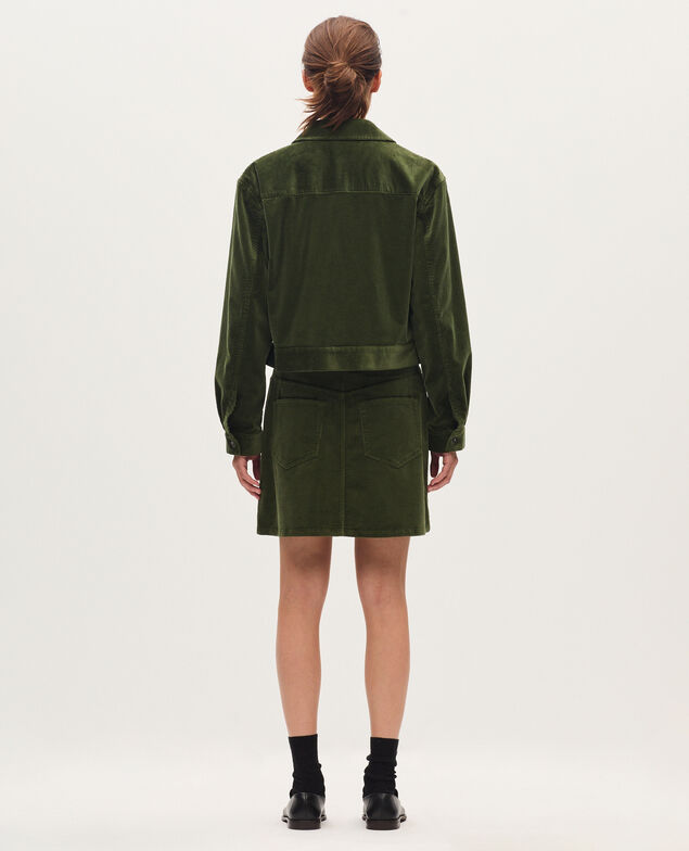 Blouson aus Cord U550 green