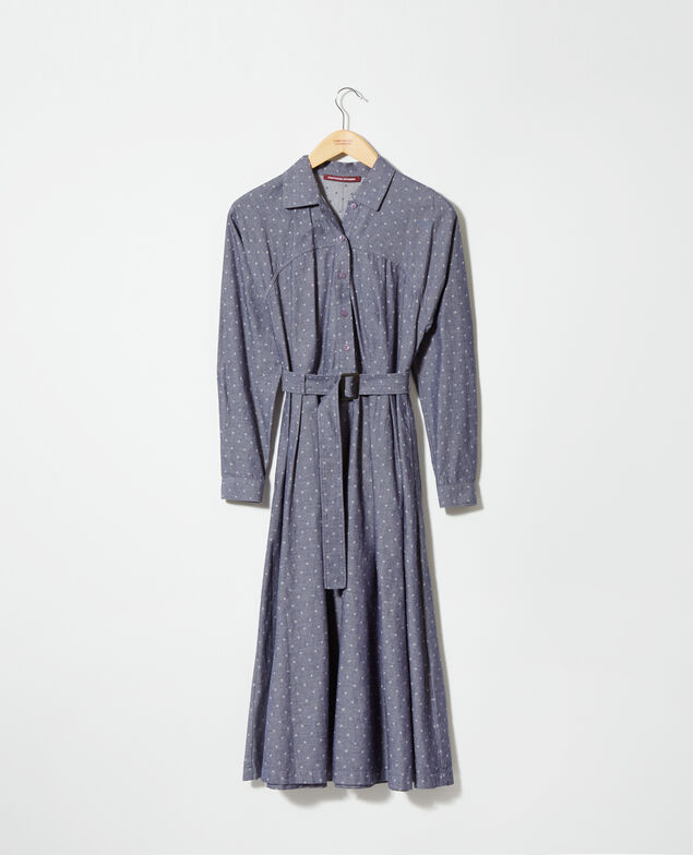 Halblanges Kleid Blau