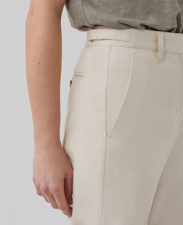 BLANDINE - Gerade Hose I010 glass green beige