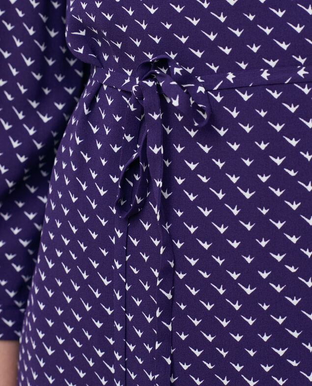 Gemustertes Wickelkleid Birdy acai