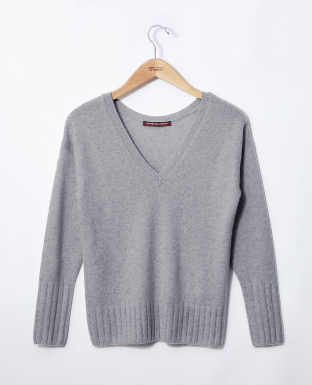 Pullover aus Kaschmir Grau