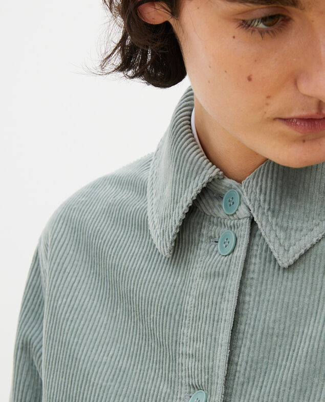  Arbeitsjacke aus Cord Chinois green