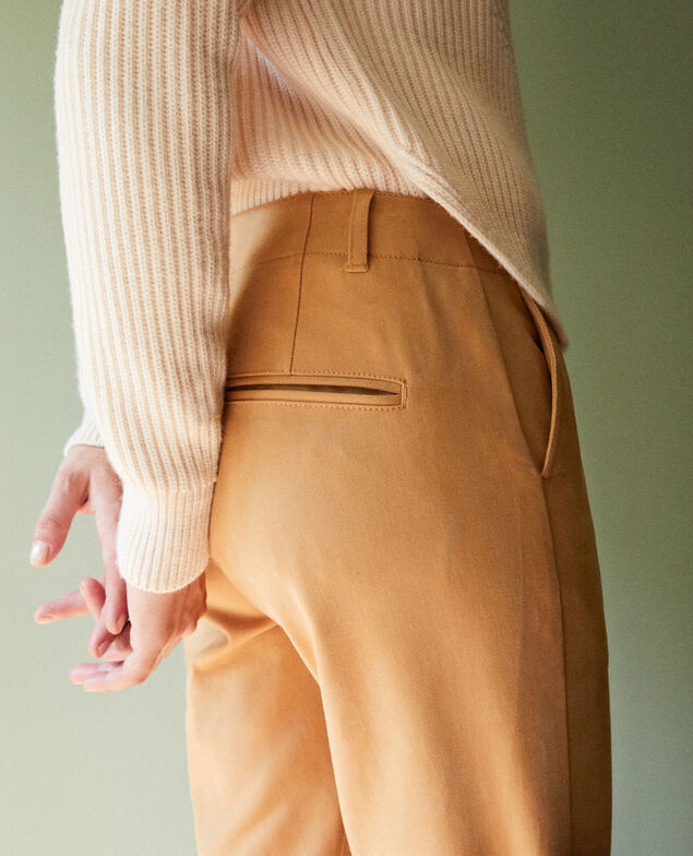 Chinohose aus Segeltuch  Iced coffee