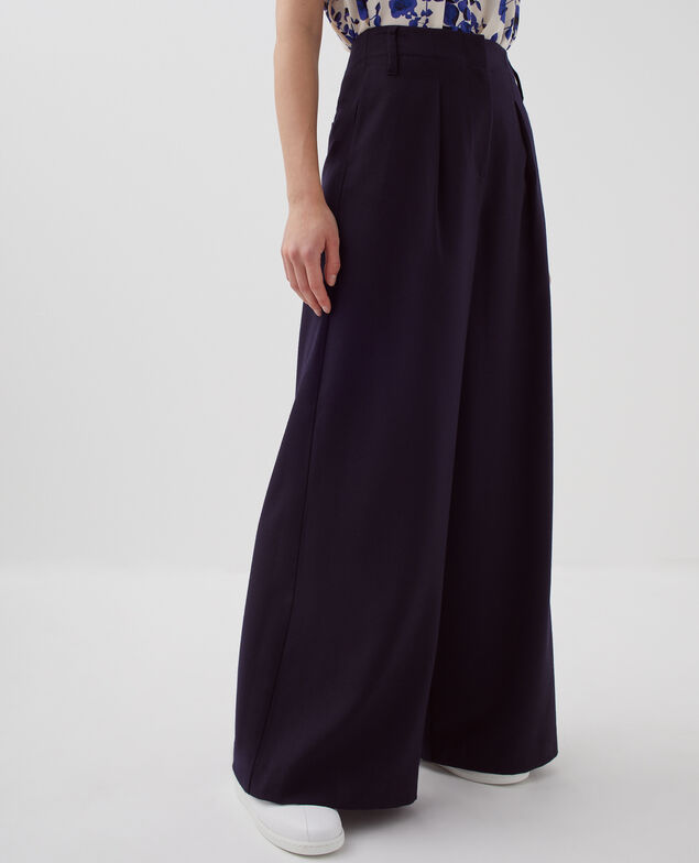 YVONNE – Weite Hose mit Steppfalten H695 night sky
