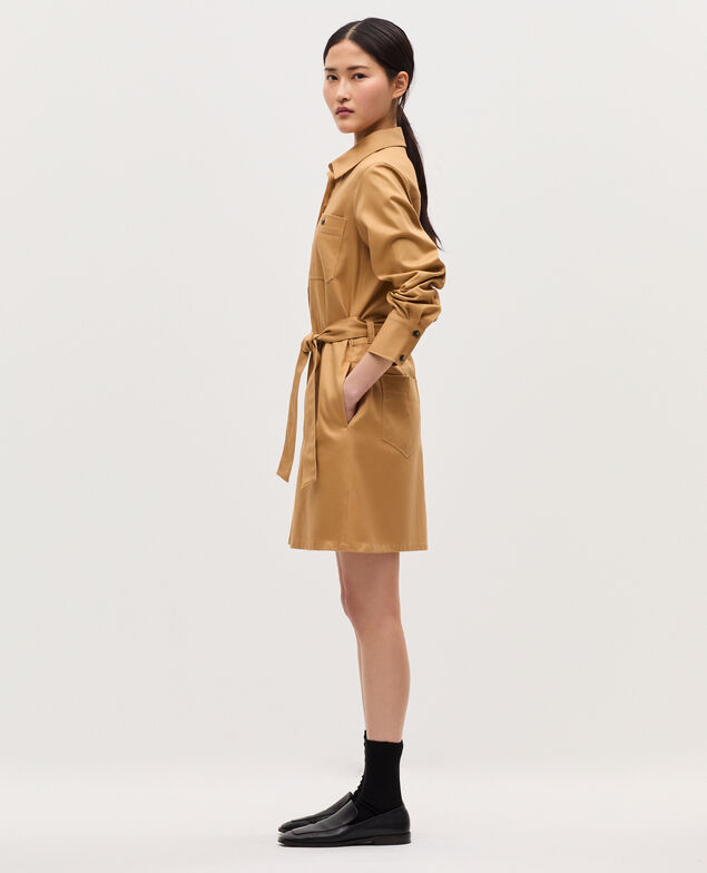 Kurzes Workwear-Hemdkleid K320 prairie sand