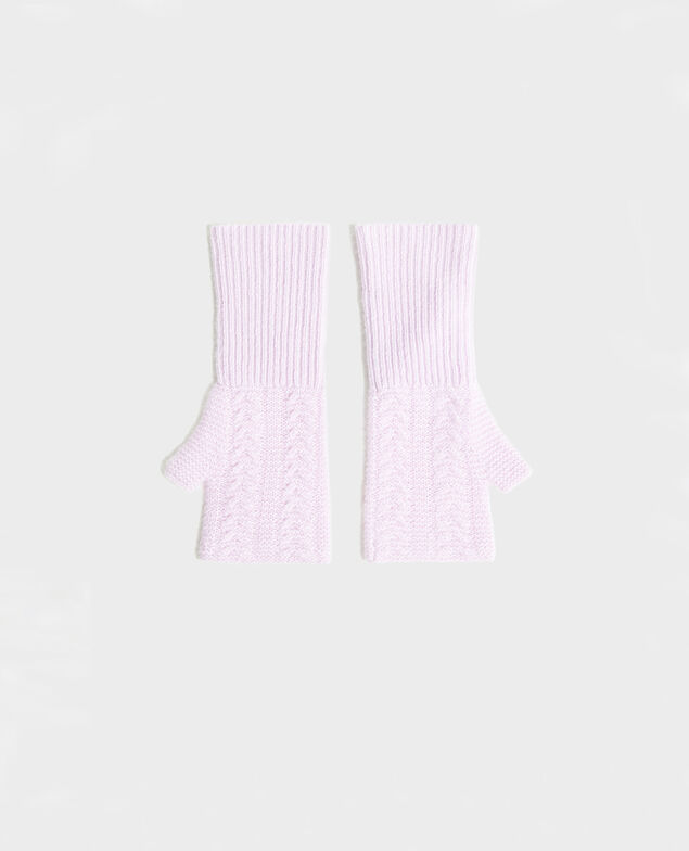 Halbfingerhandschuhe aus Kaschmir Pastel lilac