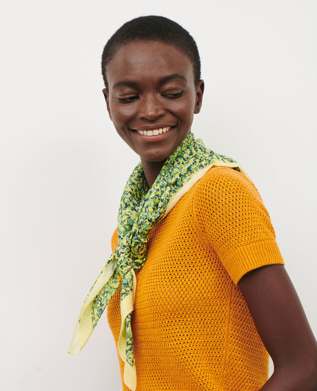 Tuch aus Baumwolle 116 print yellow