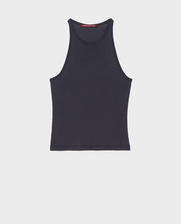 Tanktop aus Baumwolle 0693 navy