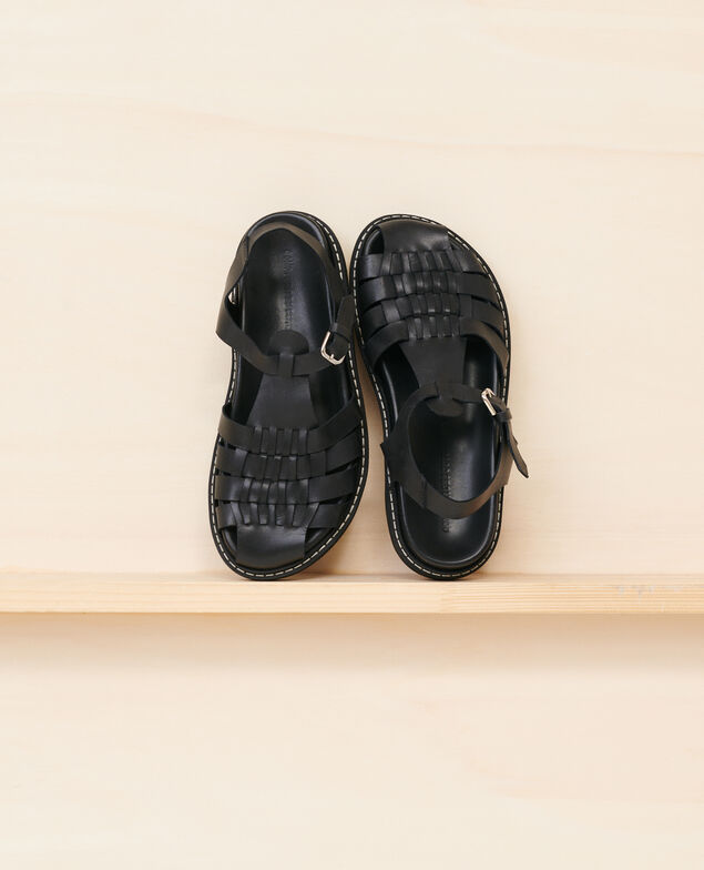 Ledersandalen 09 black