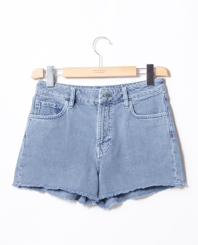 Fransen-Shorts Alpine blue