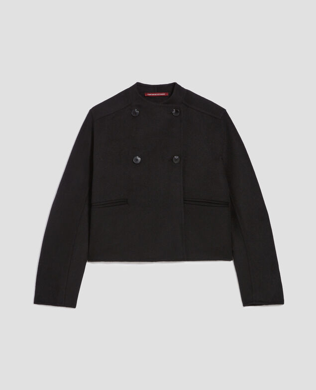 Kurze, doppelseitige Jacke H091 black beauty