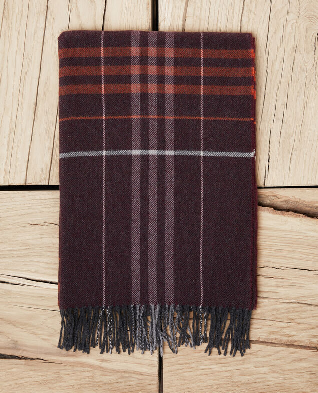 Schal mit Schottenmuster Burgundy