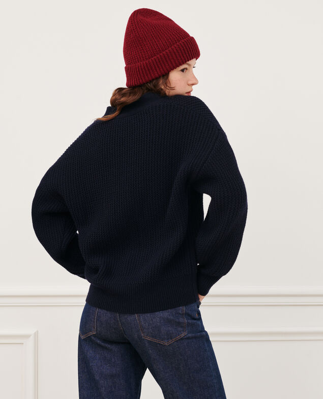 Cardigan aus Schurwolle 8846 69 navy