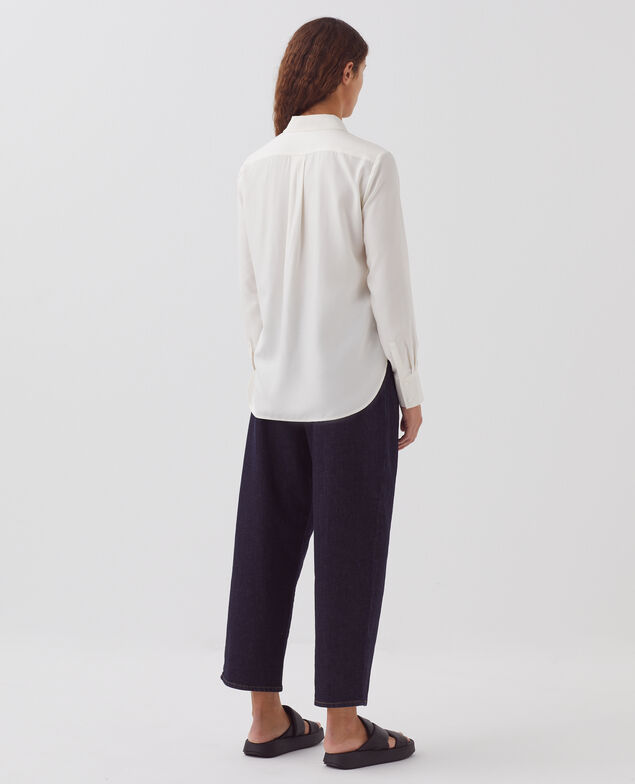 SIBYLLE - Fließende Bluse H013 gardenia