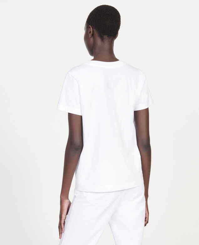 Léon T-Shirt aus Baumwolle Optical white