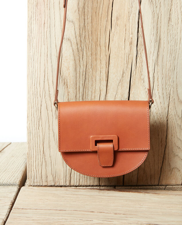 Kleine Demi-Lune-Tasche Camel