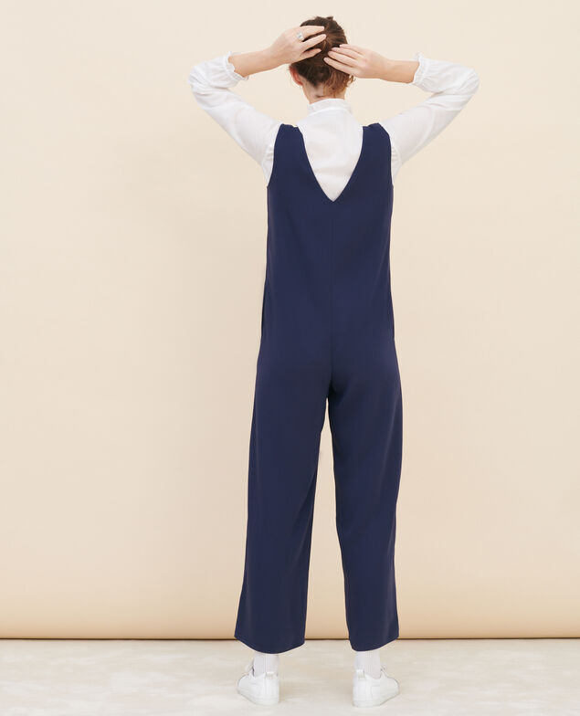 Langer, fließender Jumpsuit Night sky