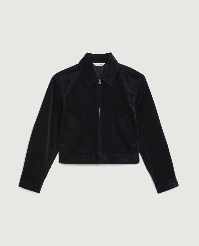 Blouson aus Cord U690 navy