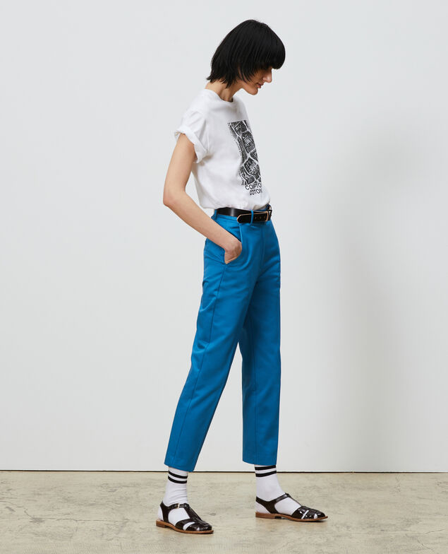 MARGUERITE - Zigarettenhose Faience