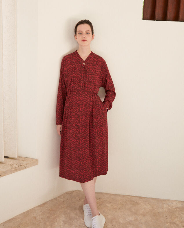 Gemustertes Kleid Ld rio red
