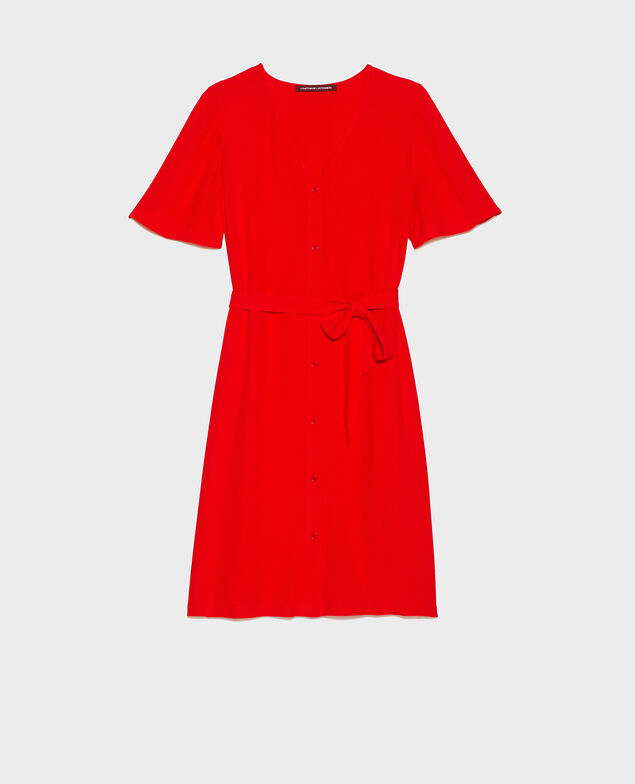 Kurzes Kleid Fiery red