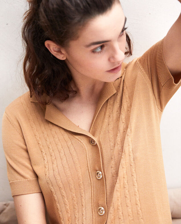 Strickkleid Camel beige