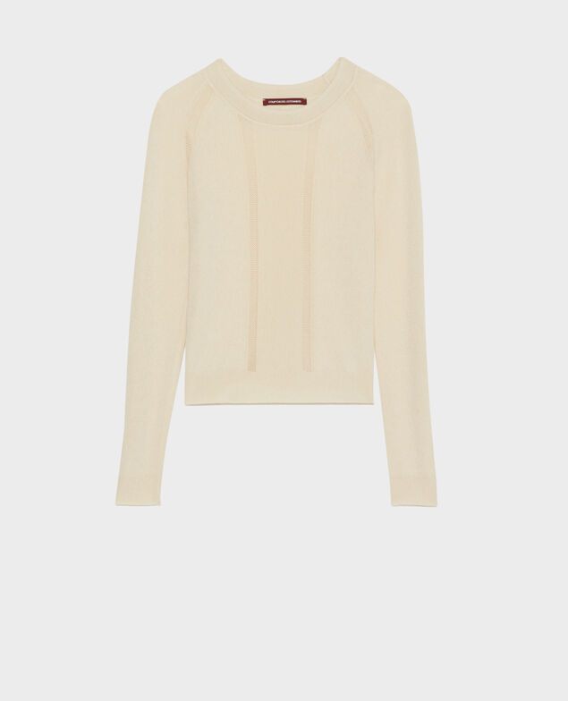 Pullover aus Seidengemisch 30 natural