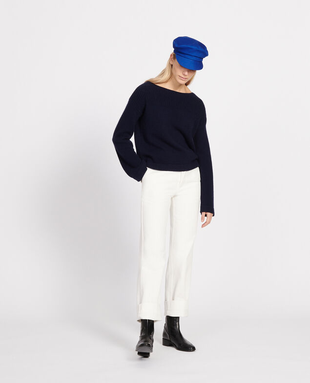 Pullover aus Wolle und Kaschmir Maritime blue