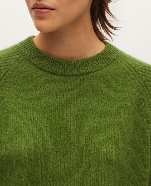 Pullover aus Kaschmir K540 pesto