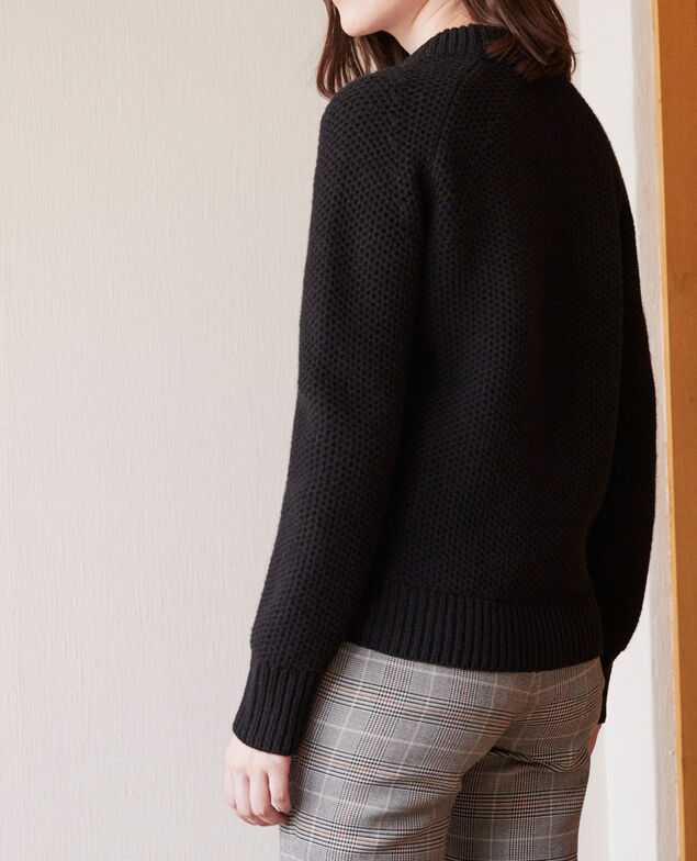 Pullover aus Wolle Noir