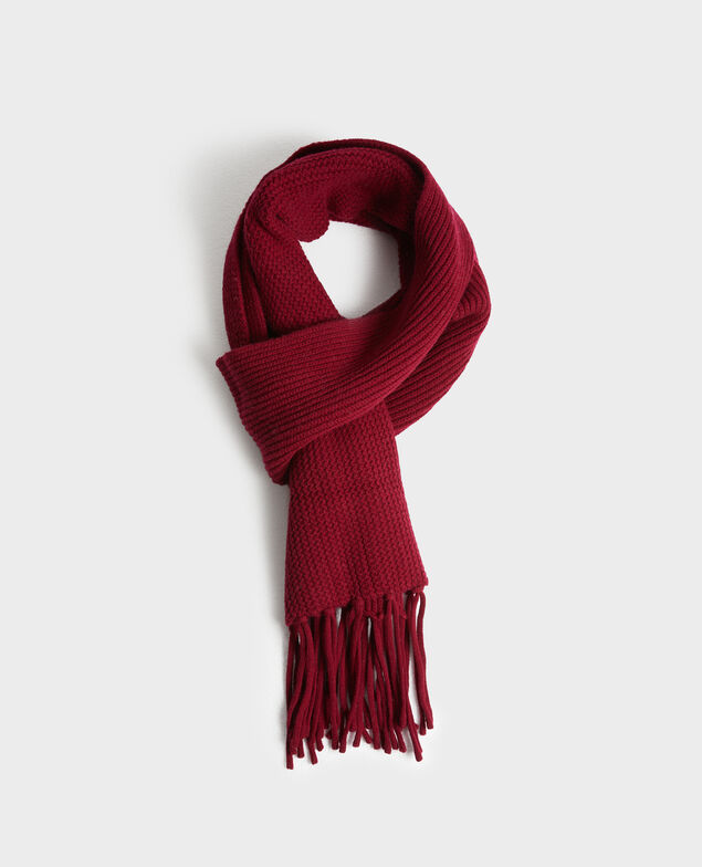 Schal aus Wolle 8878 18 wine