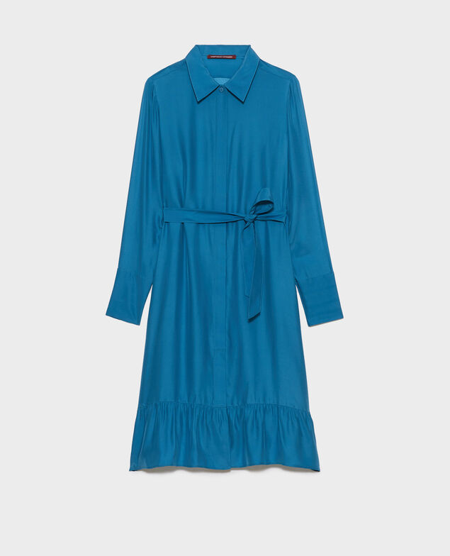 Hemdkleid aus Seide Faience