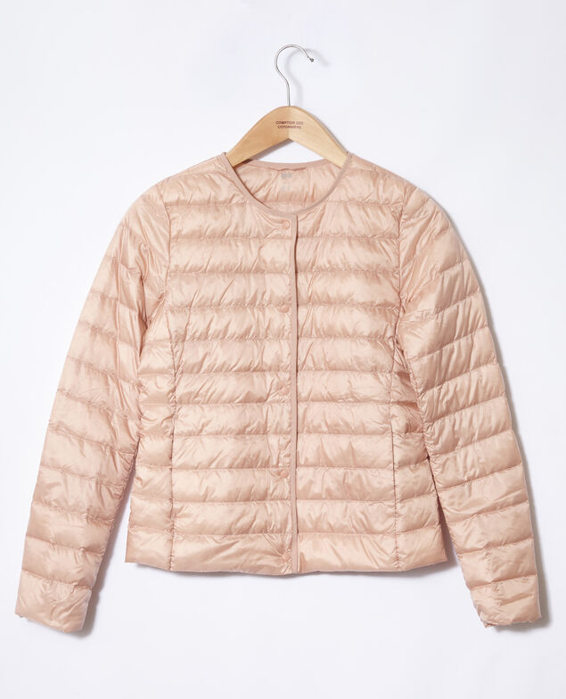 Ultra light Daunenjacke mit Rundkragen Light pink