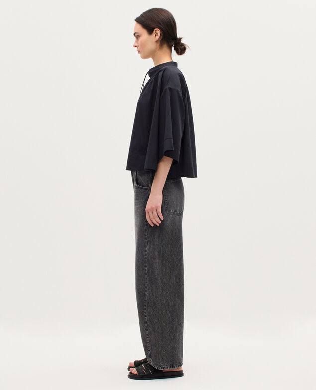 Bluse aus Baumwollvoile K080 vulcan gray