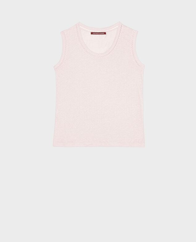 Top aus Leinen Primrose pink