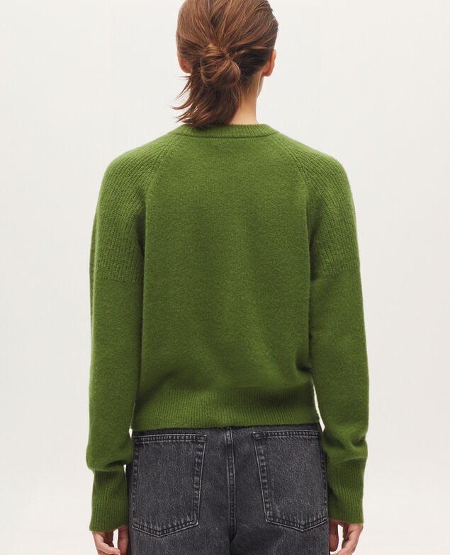 Pullover aus Kaschmir K540 pesto