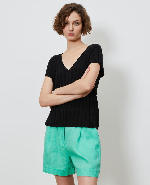 Pullover aus 3D-Strick Black beauty