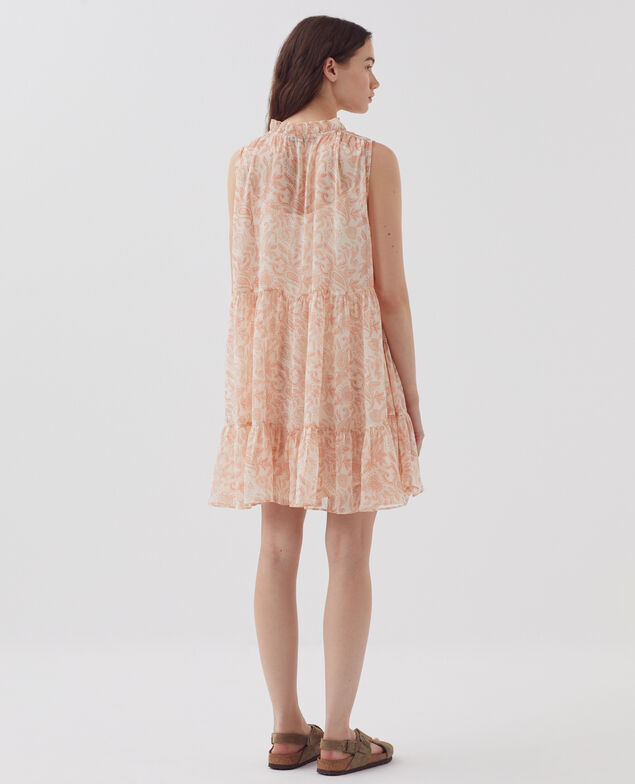 Fließend fallendes Kleid ohne Ärmel H300 cashmire beige
