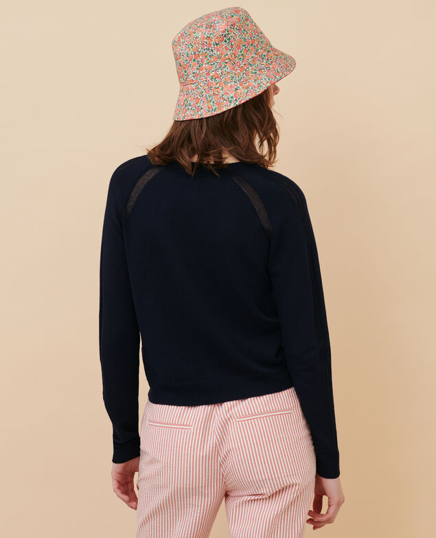 Pullover aus Seidengemisch 7012c 69 navy
