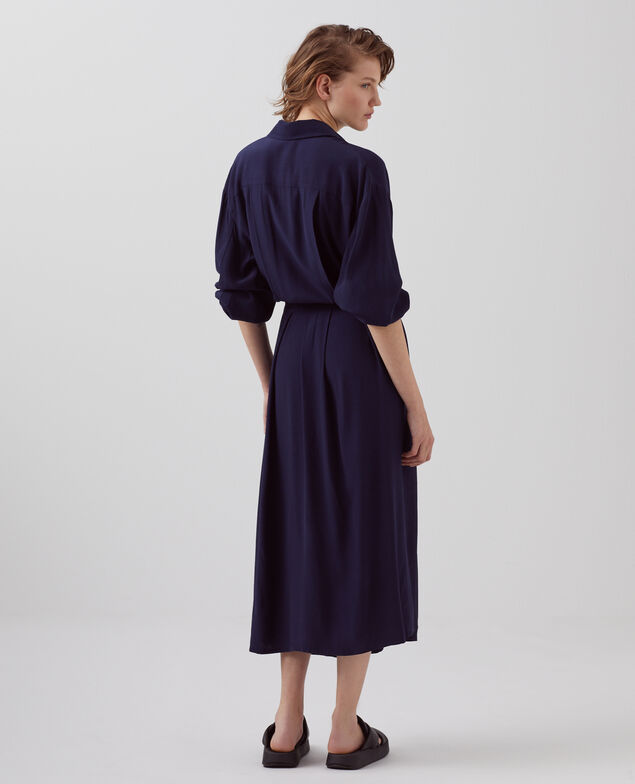 Fließendes Hemdkleid H694 baritone blue
