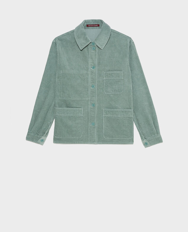  Arbeitsjacke aus Cord Chinois green