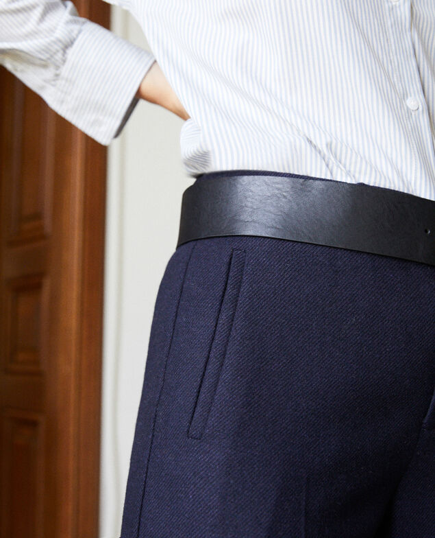 tailoring-Hose mit Wolle Dark navy