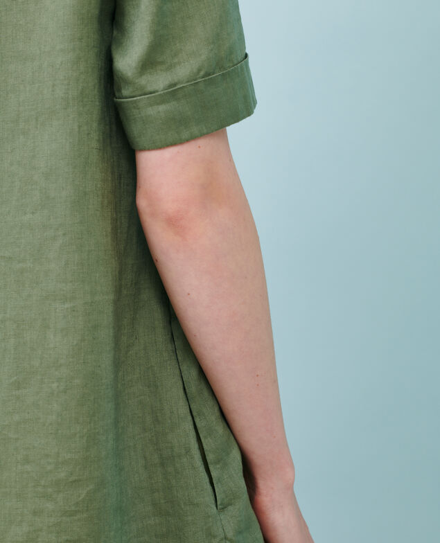 DAISY - Ikonisches Kleid aus Leinen 52 green